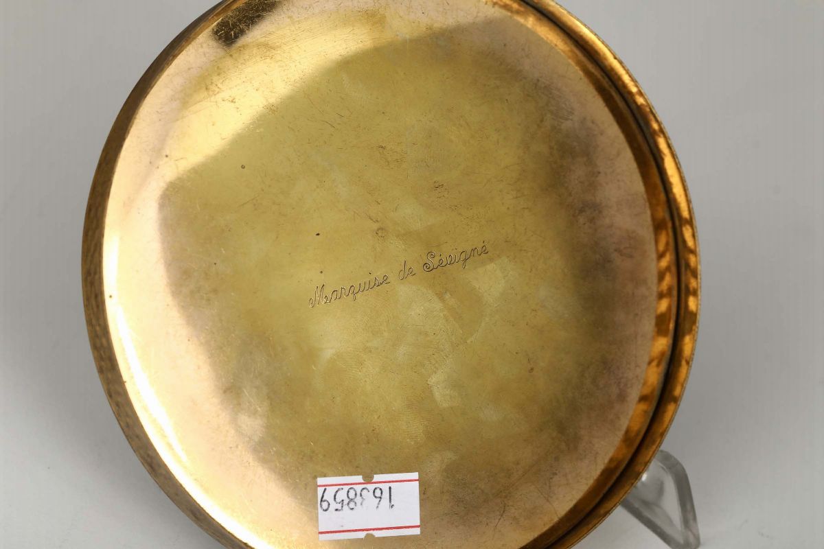 Grande Scatola in Rame Dorato, Tartaruga e Miniatura, Francia XIX-XX Secoio