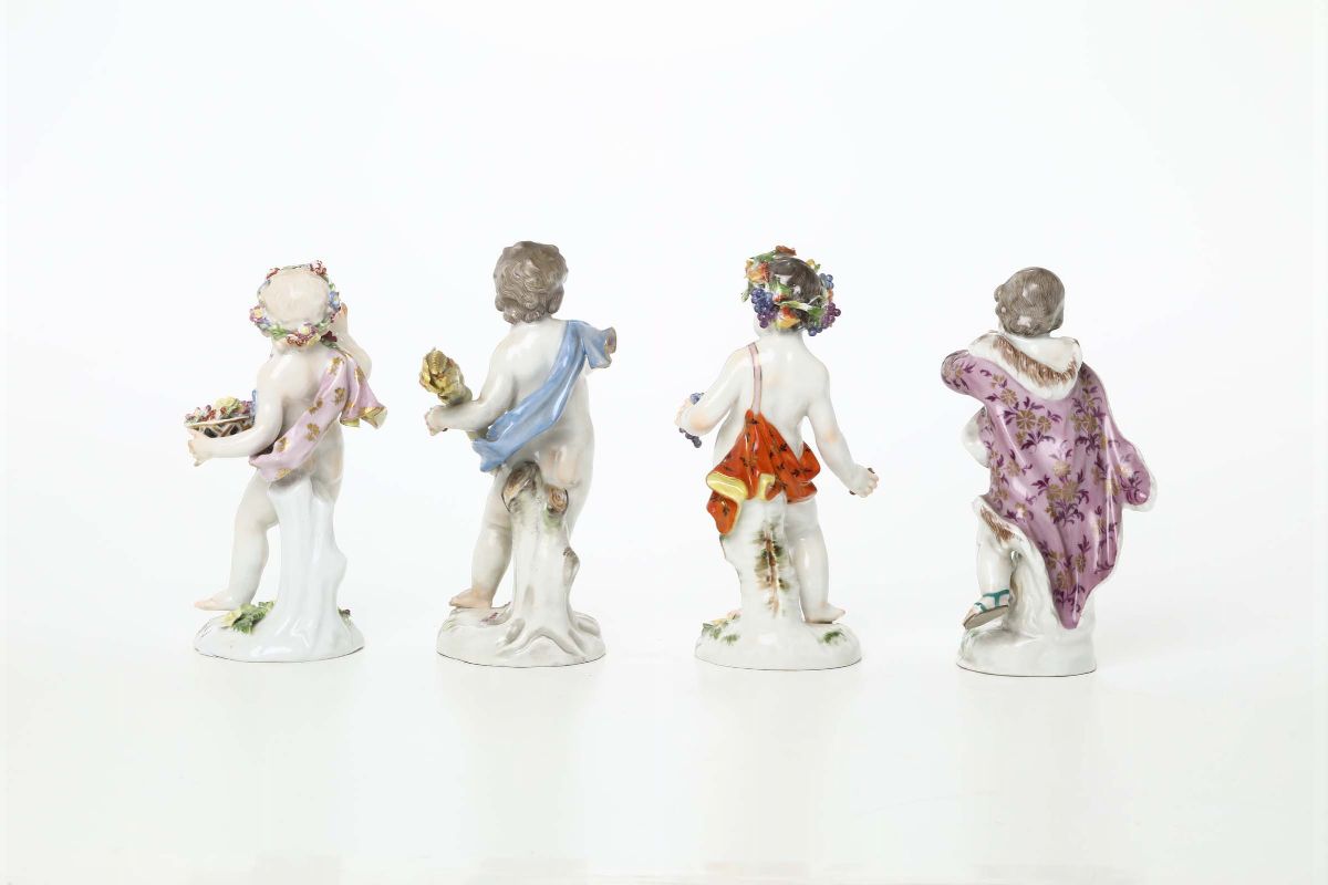 Quattro Figurine Meissen, Prima Metà del XX Secolo