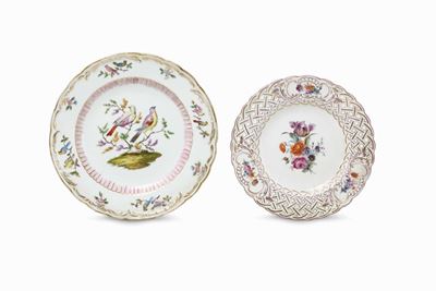 Due Piatti Meissen, Fine XIX - Inizio XX Secolo