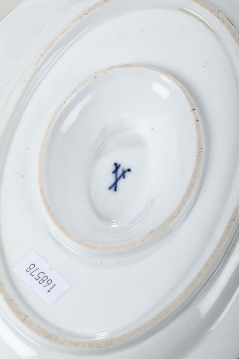 Grande Piatto e Salsiera Meissen, Seconda Metà del XIX Secolo
