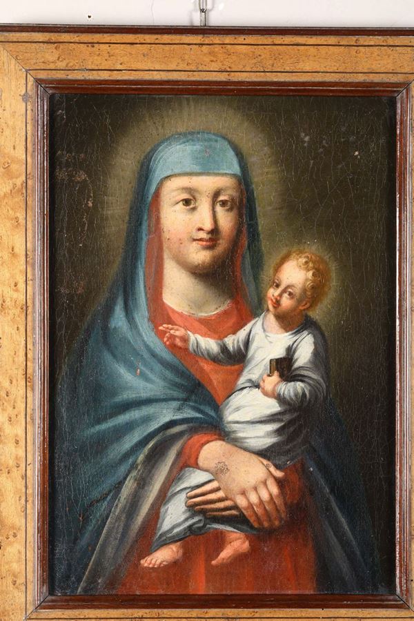 Scuola del XVII secolo Madonna con Bambino
