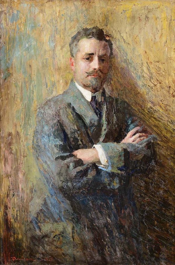 Giuseppe Amisani (1881-1941) Ritratto di Gentiluomo, 1915