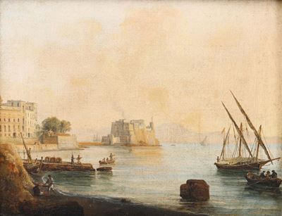 Salvatore Candido (attivo 1823-1869)castello di Donna Anna a Napoli, 1826