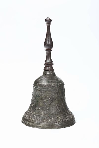 Campanello in Bronzo Fuso a Cera Persa, Iscrizione “anno Domini MDCCXXVII 1727”