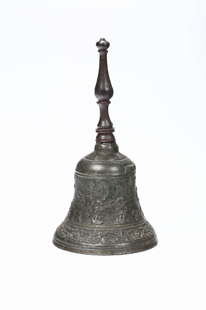 Campanello in Bronzo Fuso a Cera Persa, Iscrizione “anno Domini MDCCXXVII 1727”