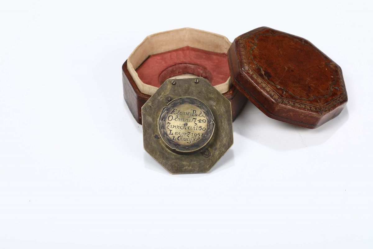 Eleva Poli con Compasso a Sestante Equinoziale Portatile, Augusta, Germania, Seconda Metà del XVI...