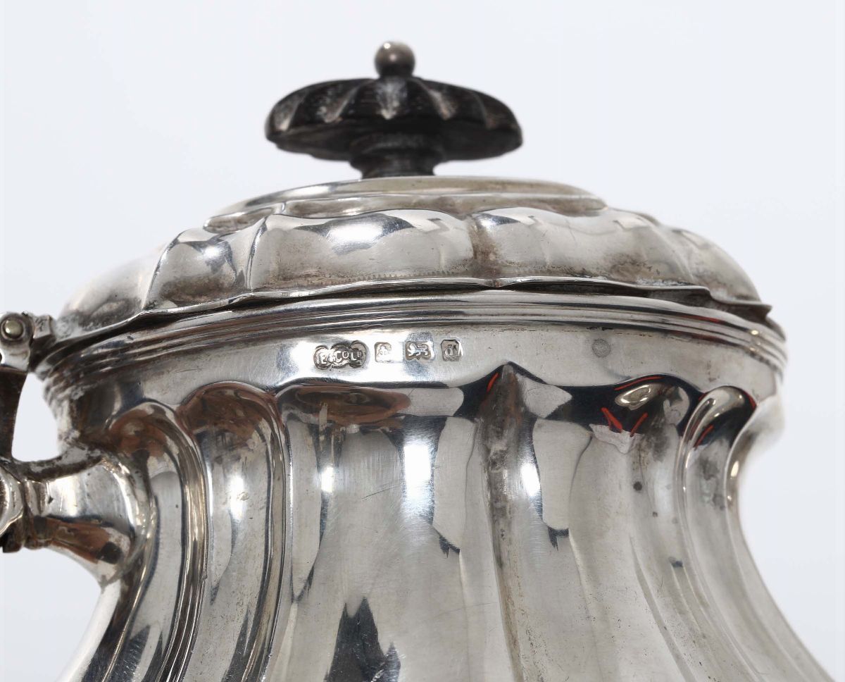 Teiera in Argento, Birmingham, Argentiere Elkington 1903