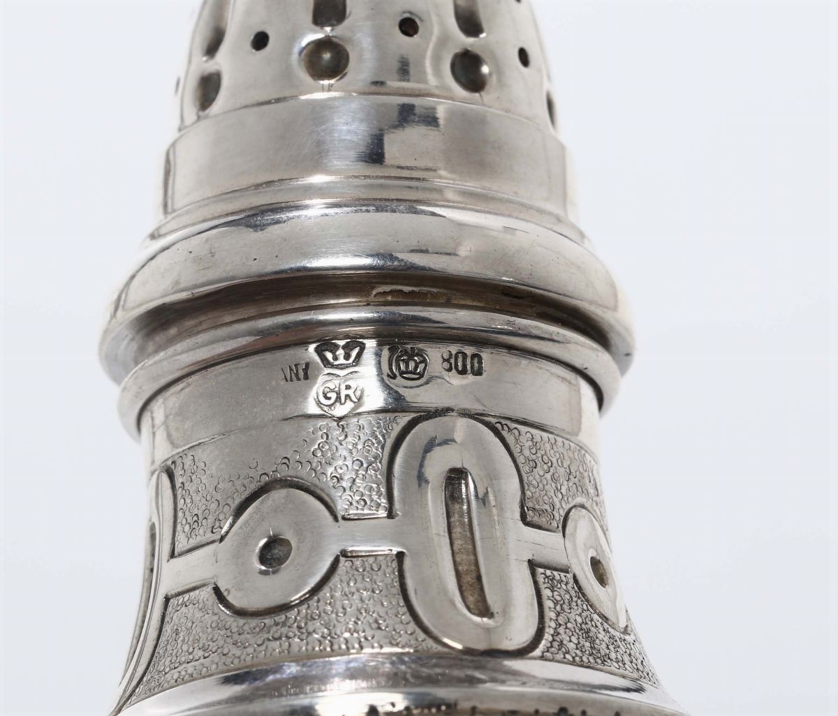 Saliera e Pepiera in Argento, Germania Fine XIX Secolo