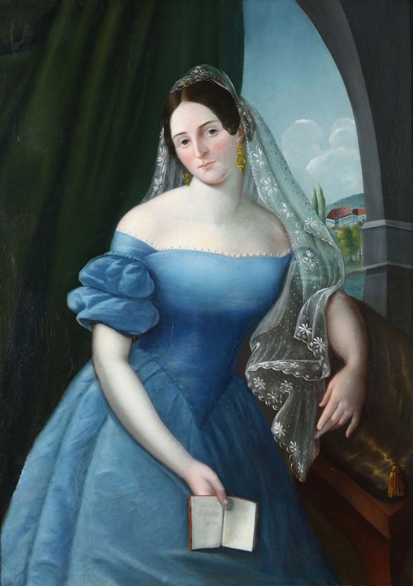 Anonimo del XIX secolo Ritratto di signora