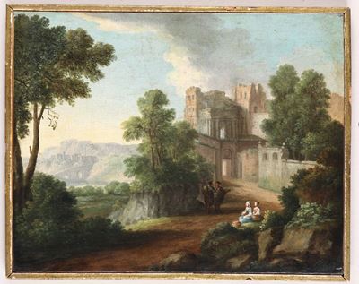 Paolo Anesi (1697-1773)coppia di Paesaggi