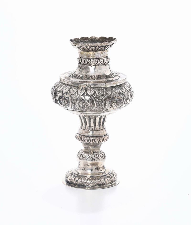 Portapalme in argento, Napoli XIX secolo  - Auction Fine Art - Cambi Casa d'Aste