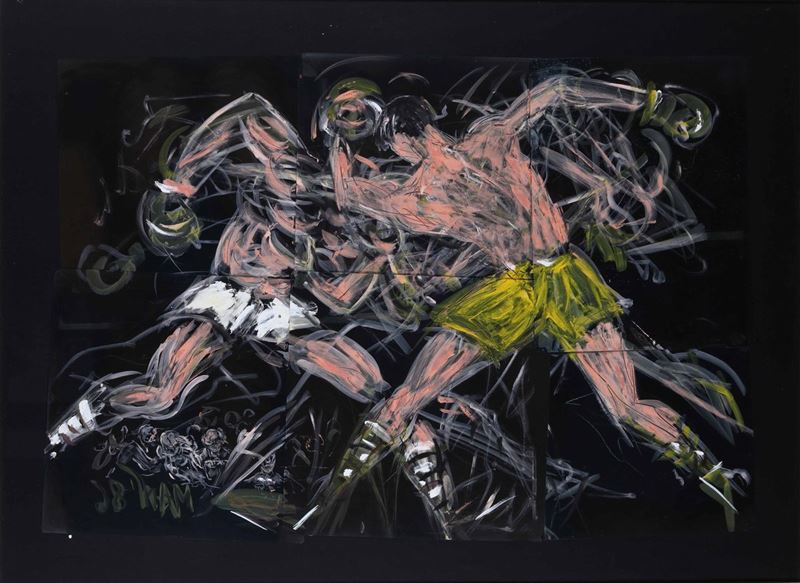 Ottorino Mancioli (1908-1990) Boxe, 1986  - Asta Lo Sport nell'Arte - Cambi Casa d'Aste
