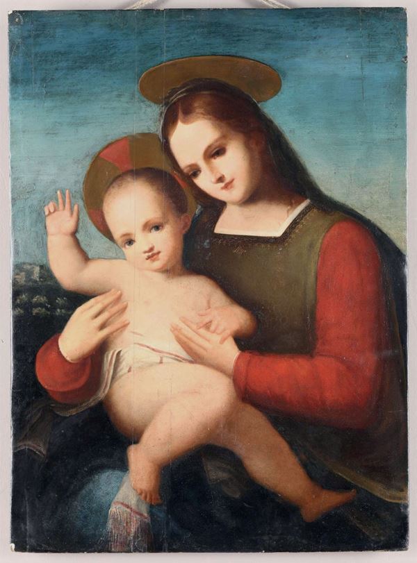 Scuola italiana del XIX secolo Madonna con Bambino