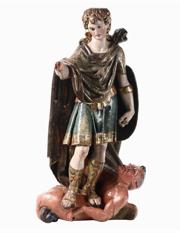 A Saint Michael Archangel, from the circle of Diego Siloe and Bartolome Ordonez