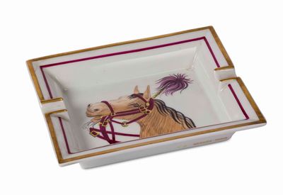 Hermès Posacenere in Porcellana Toucans Anni ' 70