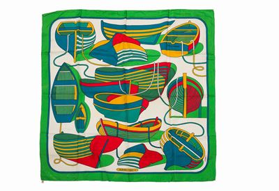 Hermès Scarf “ Thalassa “ Progettato da Pierre Peron
