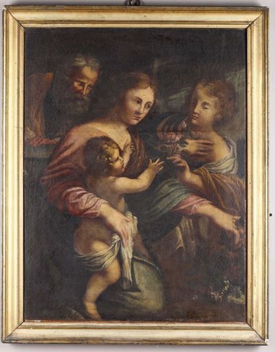 Scuola del XVIII Secolosacra Famiglia con Fiore