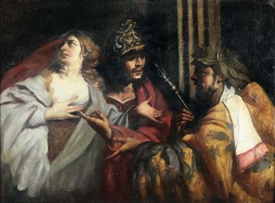 Luca Ferrari Detto Luca da Reggio (reggio Emilia 1605 - Padova 1654)scena Storica