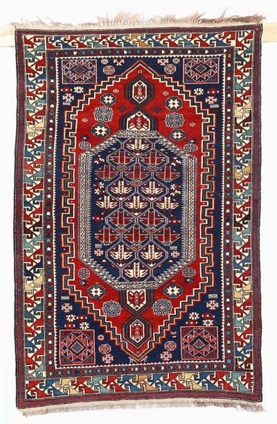 Tappeto Caucasico Shirvan Fine XIX Inizio XX Secolo