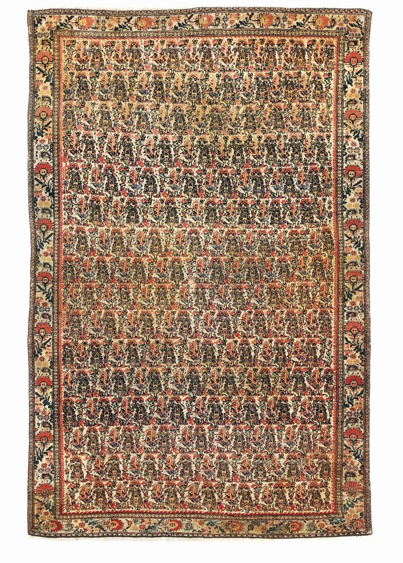 Tappeto persiano Senneh, fine XIX secolo  - Asta Tappeti Antichi - Cambi Casa d'Aste