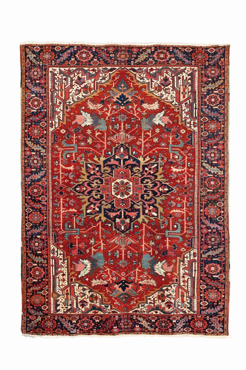 Tappeto nord overst Persia Heritz, fine XIX secolo  - Asta Antiquariato - Cambi Casa d'Aste