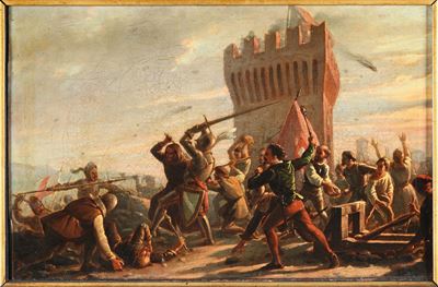 Pittore del XIX Secolobattaglia