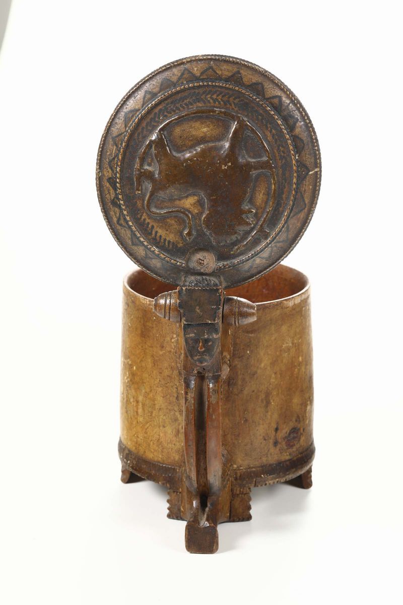 Boccale in Legno Inciso, Norvegia XVIII Secolo