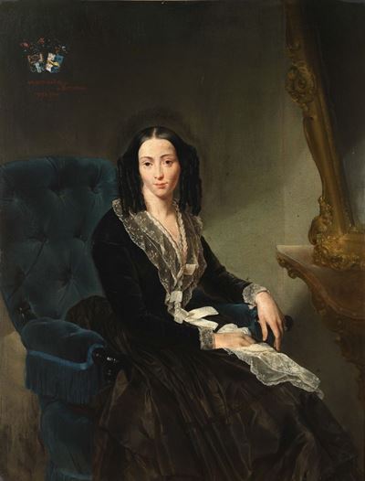 Domenico Induno (1815-1878)ritratto Femminile