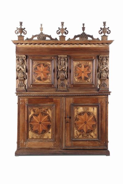 Credenza a Due Corpi, XVIII-XIX Secolo