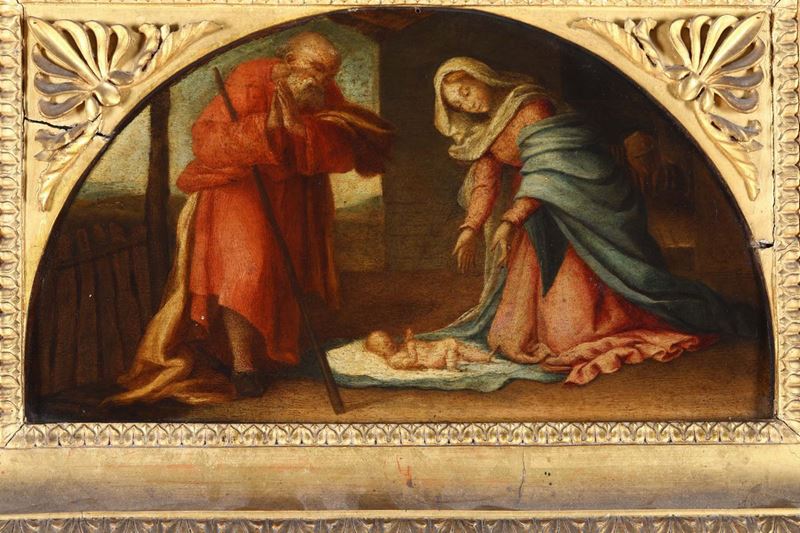 Scuola della fine del XVI secolo Natività  - Auction Fine Art - Cambi Casa d'Aste