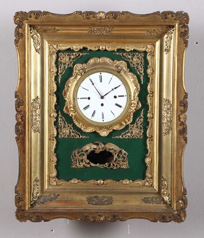 Pendola da Parete a Quadro, Vienna XIX Secolo
