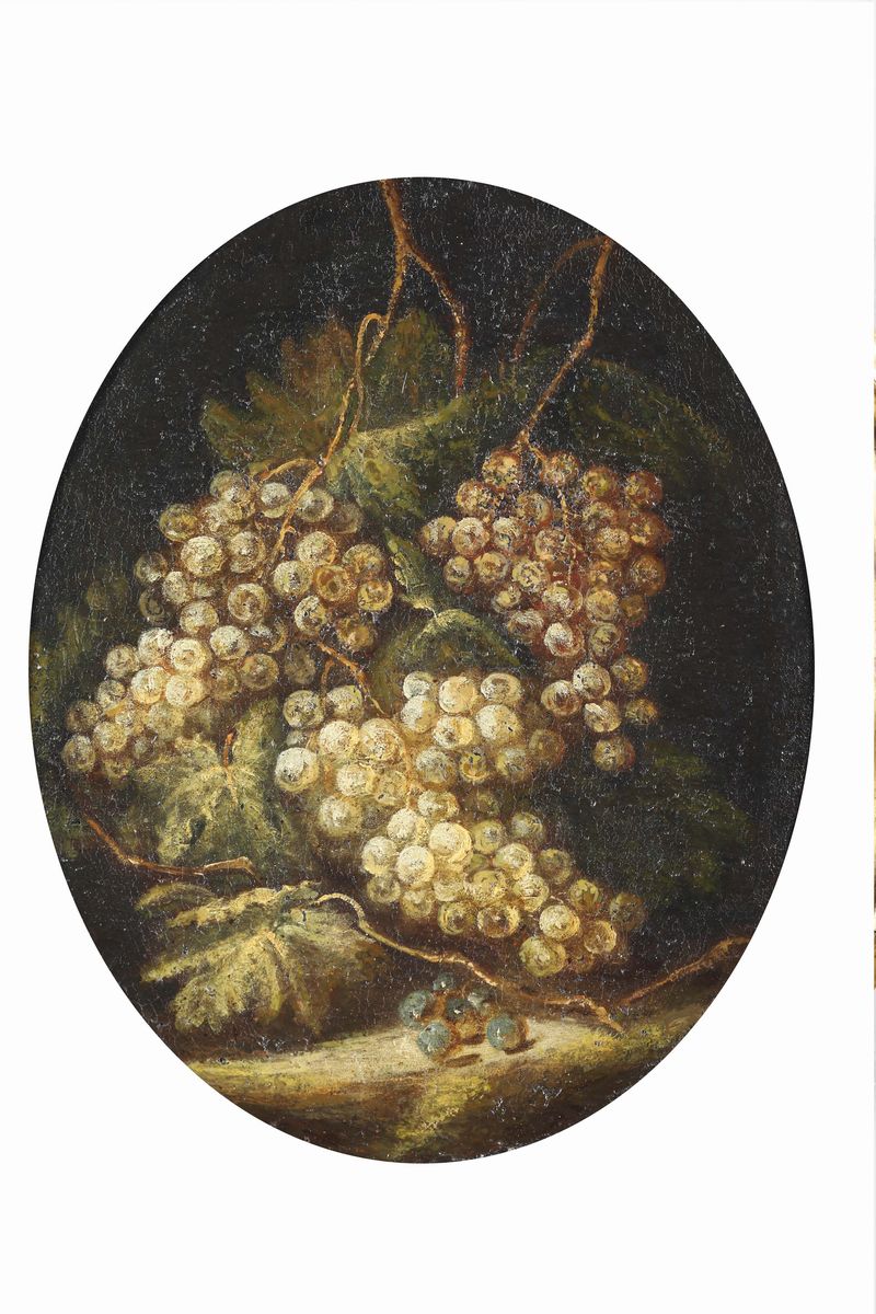Scuola del XVIII Secolosei Piccole Nature Morte con Frutta