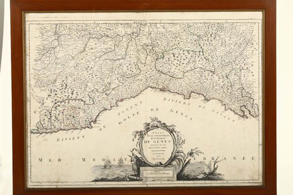 Genova e Riviere Etats de la Seigneurie et Republique de Genes.. A Venise, Chez Remondini, 1783
