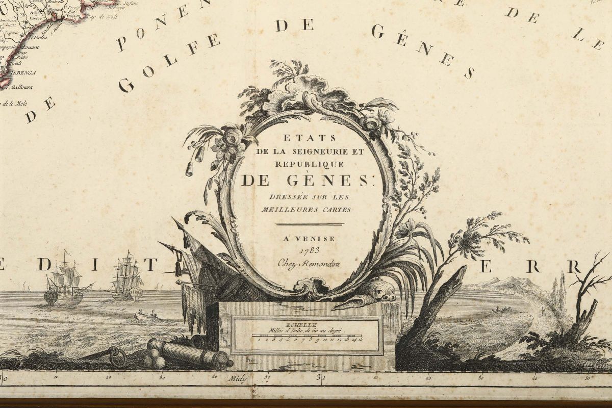 Genova e Riviereetats De la Seigneurie Et Republique De Genes.. a Venise, Chez Remondini, 1783