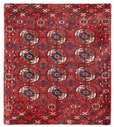 Tappeto Turkmeno Tekke, 1870 Circa