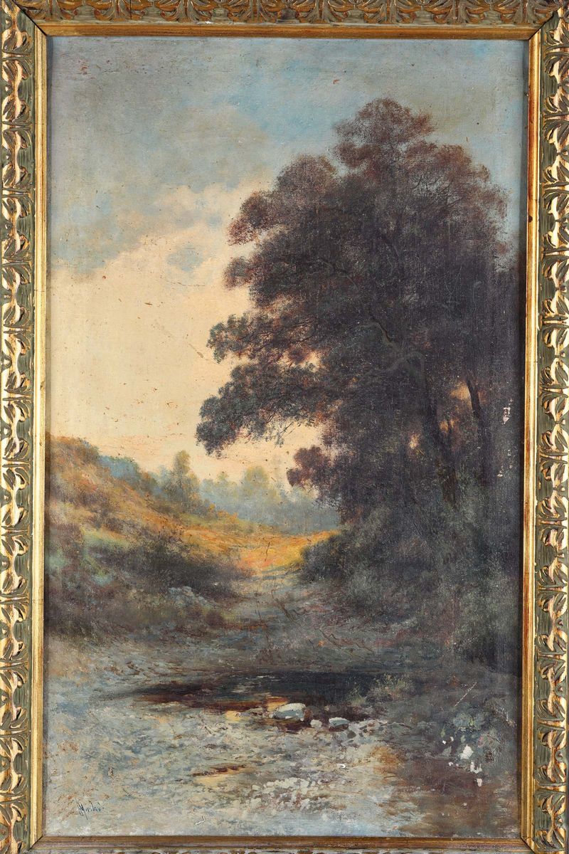 Henry Markò (1855-1921)due Paesaggi