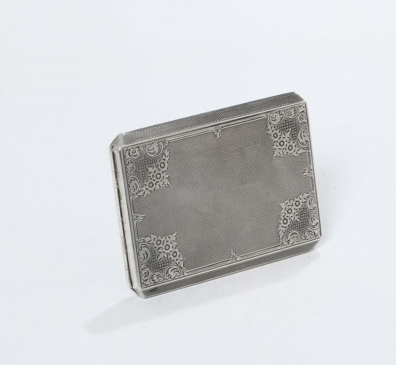 Portasigarette in argento, XX secolo  - Auction Silvers - Cambi Casa d'Aste