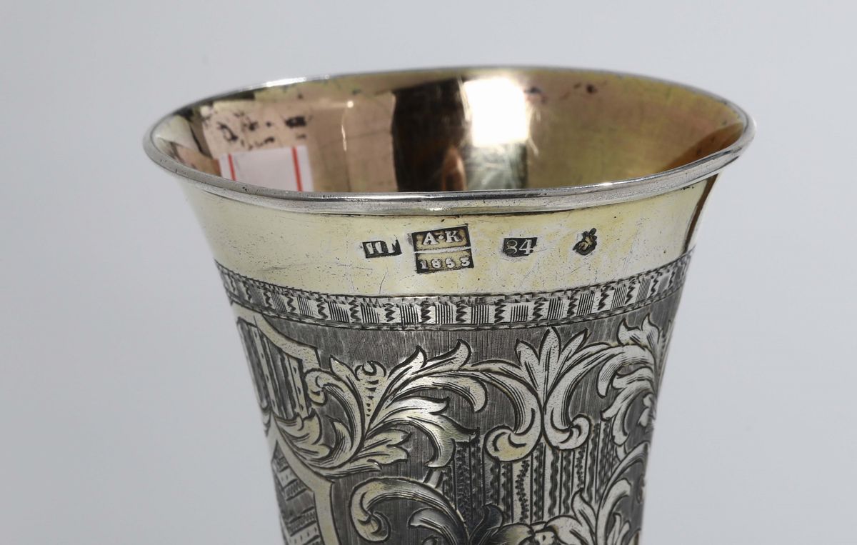 Calice in Argento, Russia 1853 e Piccolo Bicchiere
