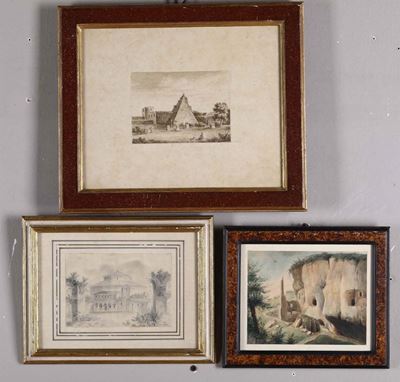 Lotto di Tre Disegni, XIX Secolo