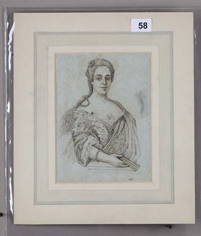 Scuola Napoletana del XVIII Secoloritratto di Gentildonna
