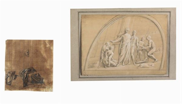 Lotto di due disegni, XVIII-XIX secolo