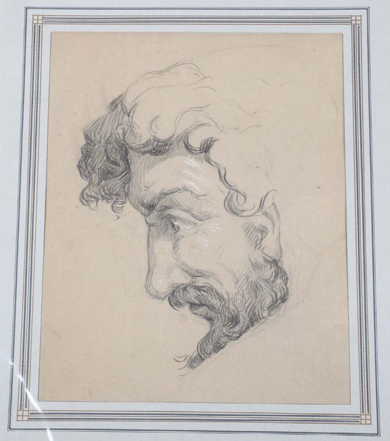 Ambito napoletano del XIX secolo Studio di accademia per una testa di satiro  - Auction Fine Art - Cambi Casa d'Aste