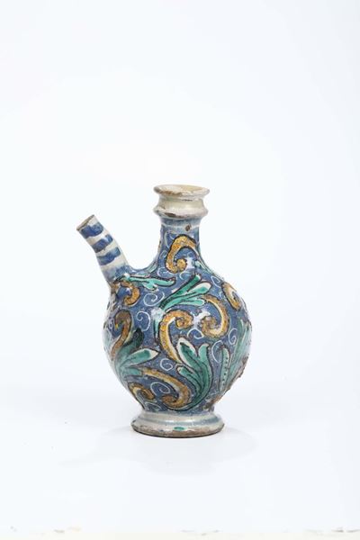 Versatoio in Maiolica, Caltagirone Prima Metà del XVIII Secolo