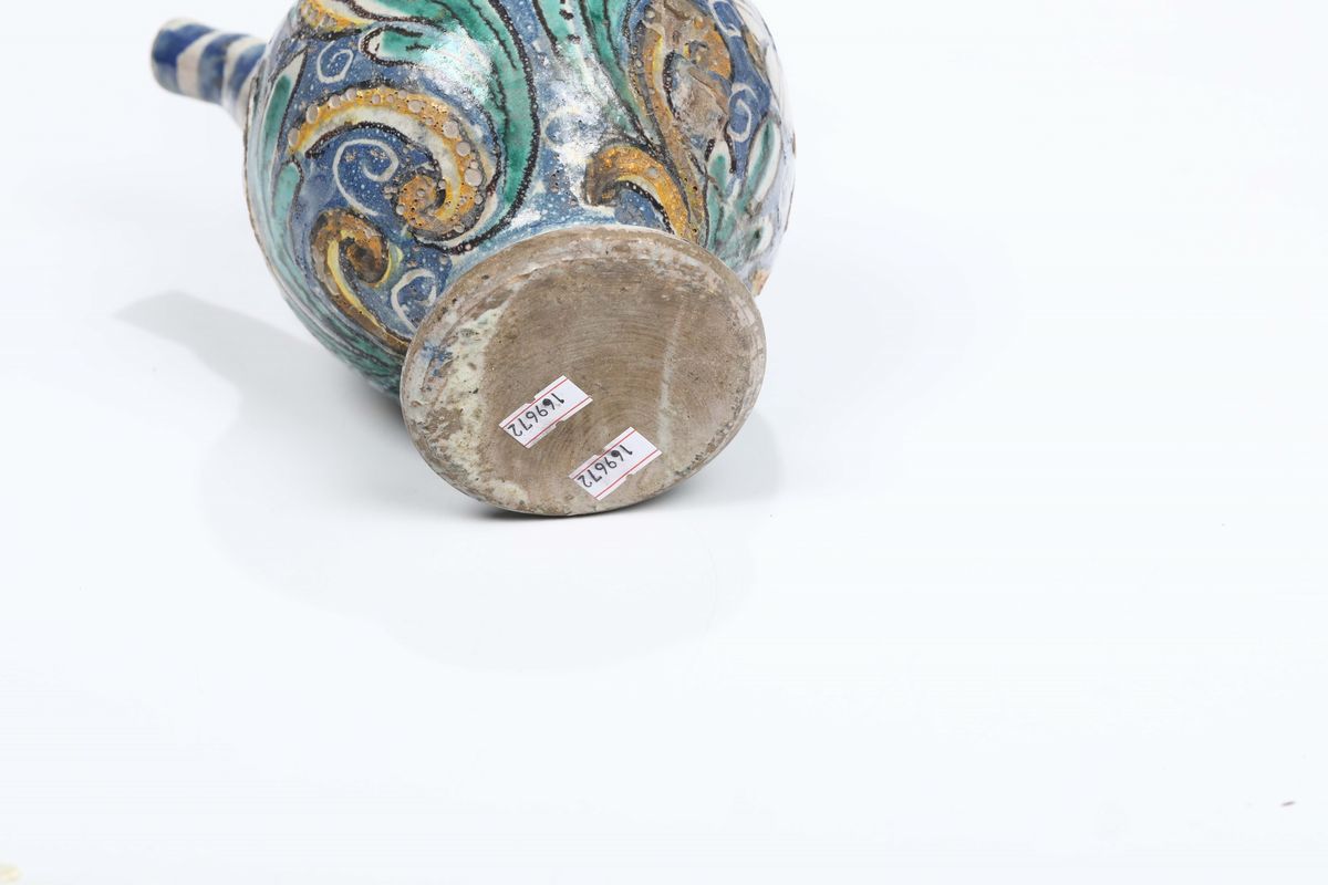 Versatoio in Maiolica, Caltagirone Prima Metà del XVIII Secolo