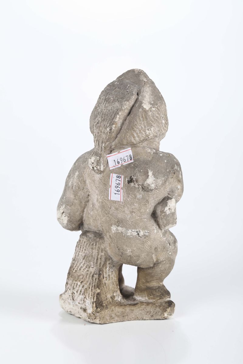 Nanetto Abbigliato da Archibusiere in Pietra di Vicenza, Veneto XVIII-XIX Secolo