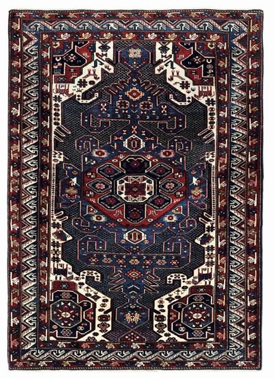 Tappeto Caucasico Shirvan Fine XIX Secolo