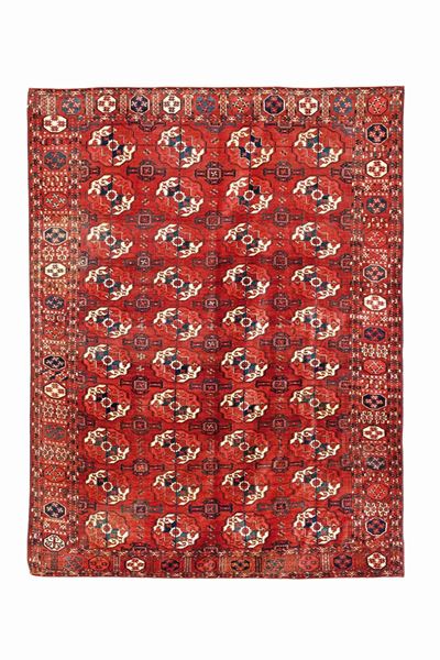 Tappeto Turkmeno Tekke Fine XIX Secolo