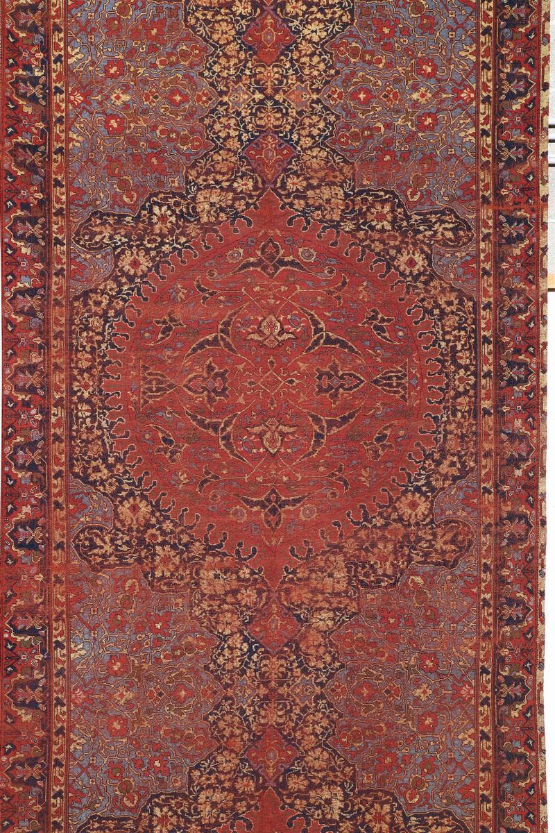 Inusuale Piccolo Tappeto Ushak Ovest Anatolia, Fine XVI Secolo