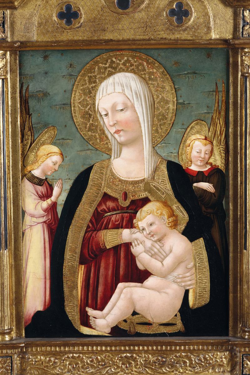 Neri di Bicci (firenze 1418/1420 - 1492)madonna Col Bambino