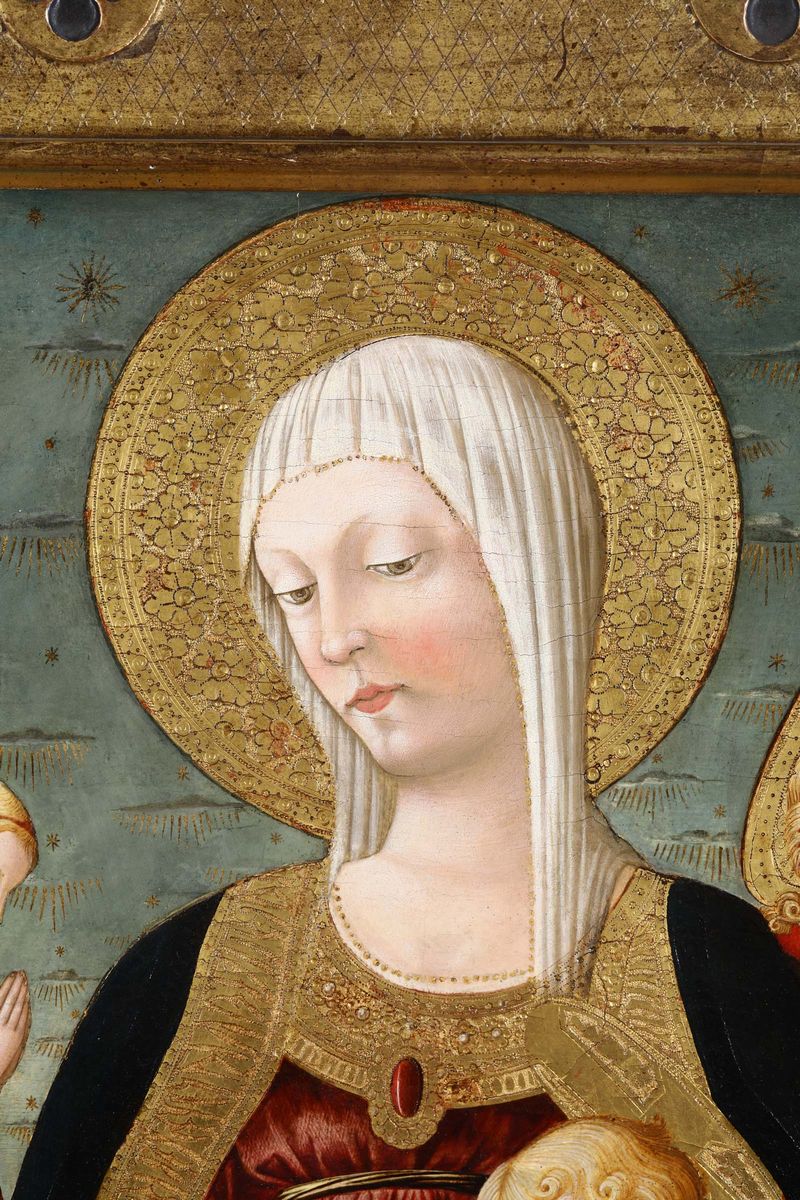 Neri di Bicci (firenze 1418/1420 - 1492)madonna Col Bambino